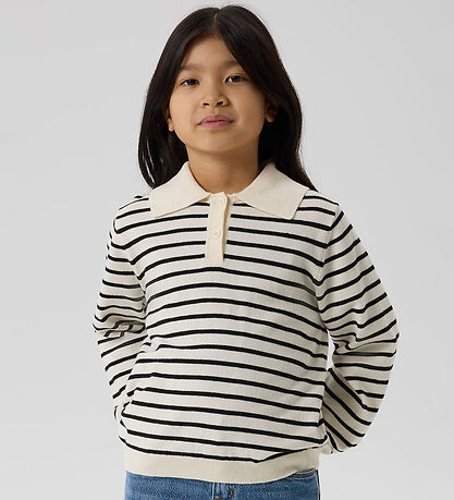 Polo Name It - NkfDanja - Tricoté - Whisper White Polo Name It - NkfDanja - Tricoté - Whisper White