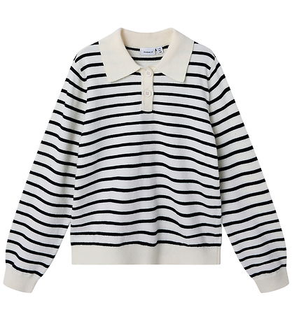 Polo Name It - NkfDanja - Tricoté - Whisper White Polo Name It - NkfDanja - Tricoté - Whisper White