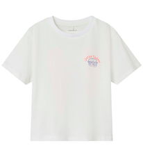 T-Shirt Name It - NmmDartin - Bright White/Amateur de hamburgers T-Shirt Name It - NmmDartin - Bright White/Amateur de hamburgers