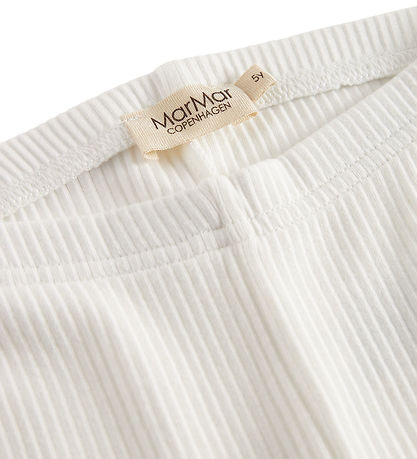 MarMar Leggings - Rib - Modal - Mjúkt White