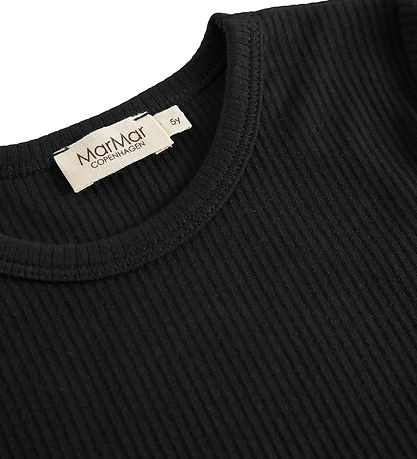 MarMar Blouse - Rib - Plain - Noos - Black MarMar Blouse - Rib - Plain - Noos - Black
