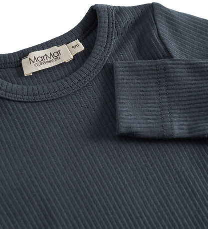 MarMar Bodysuit l/s - Rib - Modal - Noos - Blue MarMar Bodysuit l/s - Rib - Modal - Noos - Blue