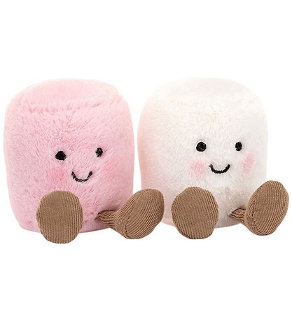 Jellycat Soft Toy - 15 cm - Amuseable Pink Duck White Marshmallo