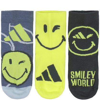 adidas Performance Socks - Smiley - Carbon/Prloin/Byello