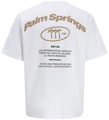 Jack & Jones T-shirt - JcoRetreat Typographic - Bright White Jack & Jones T-shirt - JcoRetreat Typographic - Bright White