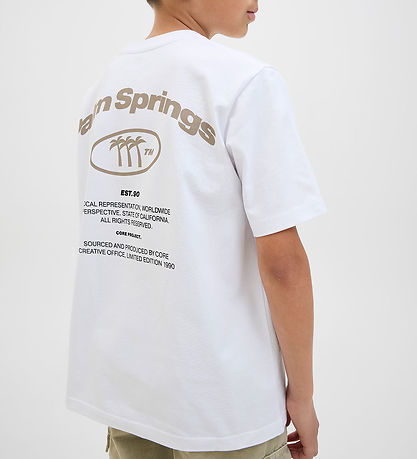 Jack & Jones T-shirt - JcoRetreat Typographic - Bright White Jack & Jones T-shirt - JcoRetreat Typographic - Bright White