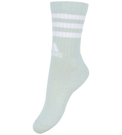 adidas Performance Socks - 3-Pack - C SPW CRW - White/Green adidas Performance Socks - 3-Pack - C SPW CRW - White/Green