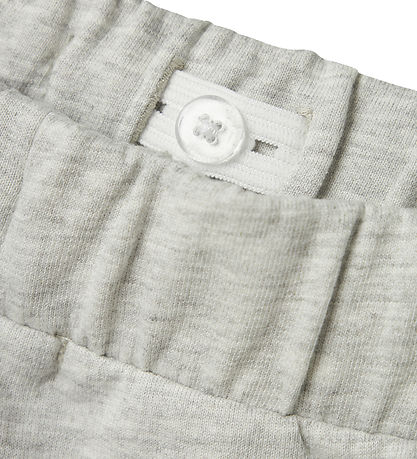 Name It Sweatpants - NmfKassie Wide - Light Grey Melange Name It Sweatpants - NmfKassie Wide - Light Grey Melange