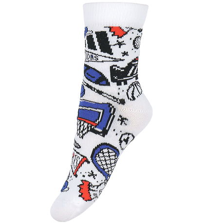 adidas Performance Socks - 3-Pack - Doodle - Royblu/White/Blac adidas Performance Socks - 3-Pack - Doodle - Royblu/White/Blac