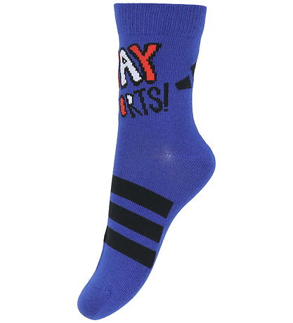adidas Performance Socks - 3-Pack - Doodle - Royblu/White/Blac adidas Performance Socks - 3-Pack - Doodle - Royblu/White/Blac