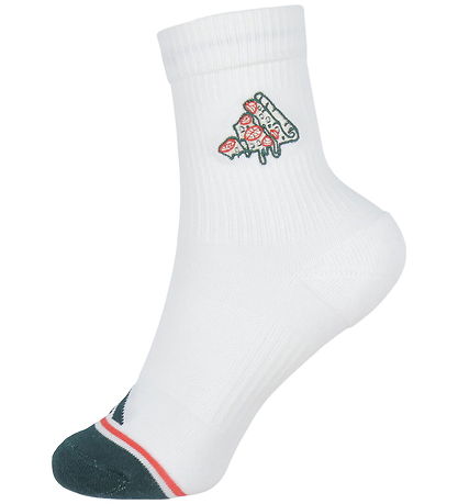 adidas Performance Socks - 2-Pack - Pizza - White/Aurivy/Wonwh adidas Performance Socks - 2-Pack - Pizza - White/Aurivy/Wonwh