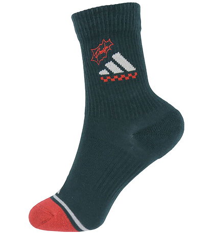 adidas Performance Socks - 2-Pack - Pizza - White/Aurivy/Wonwh adidas Performance Socks - 2-Pack - Pizza - White/Aurivy/Wonwh