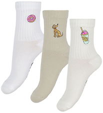 adidas Performance Socks - 3-Pack - Wonbei/Crewht/White adidas Performance Socks - 3-Pack - Wonbei/Crewht/White