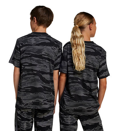 T-Shirt adidas Performance - J Camo - Black/Grefiv