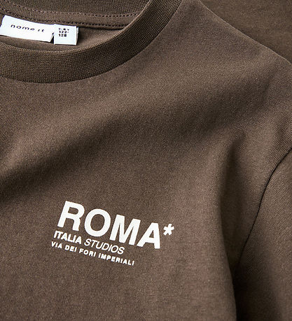 Name It T-shirt - NkmFelix - Chocolate Brown