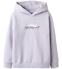 Name It Hoodie - NkfFinine - Misty Lilac Name It Hoodie - NkfFinine - Misty Lilac