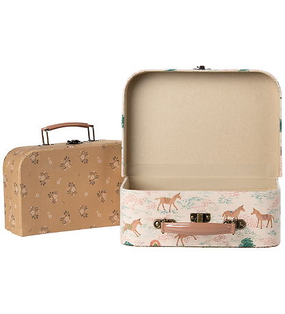 Maileg Cardboard Suitcase - 2 pcs - Unicorn Maileg Cardboard Suitcase - 2 pcs - Unicorn