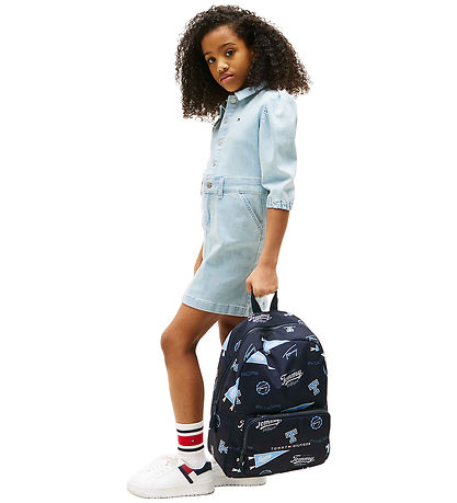 Tommy Hilfiger Backpack - Ace Printed - Space Blue All Over