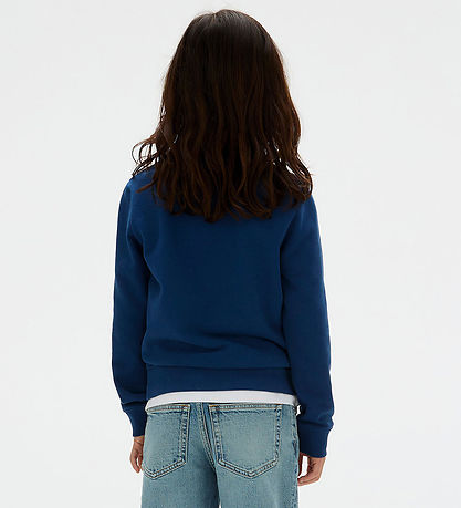 Sweat-shirt Calvin Klein - Terry Saisonnier Logo - Blue Jean Sweat-shirt Calvin Klein - Terry Saisonnier Logo - Blue Jean