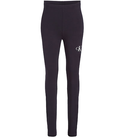 Calvin Klein Leggings - Ck Logo - Ck Svart