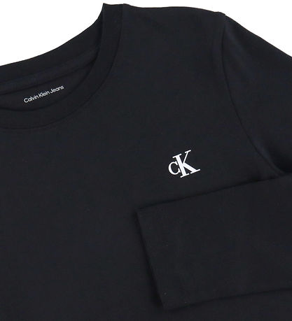 Calvin Klein Blouse - 2-Pack - Chest Mono - Ck Black/Bright Whit Calvin Klein Blouse - 2-Pack - Chest Mono - Ck Black/Bright Whit