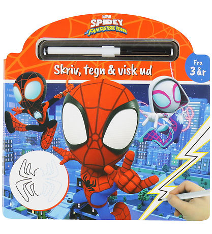 Alvilda Activity Book - Marvel Spidey - Write, Symbols & Erase Alvilda Activity Book - Marvel Spidey - Write, Symbols & Erase