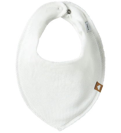 Name It Drool bib - 3-Pack - Rib - NbfYvettekoy - Cloud Dancer/