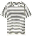 LMTD T-Shirt - Rib - NlfHinaja - Dark Grey Melange/White Streife LMTD T-Shirt - Rib - NlfHinaja - Dark Grey Melange/White Streife