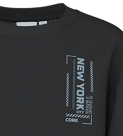 Name It Sweatshirt - NkmVasha - Black/New York 1982 Name It Sweatshirt - NkmVasha - Black/New York 1982
