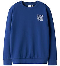 Sweat-shirt Name It - NkmVasha - Sodalite Blue/Pensez en dehors  Sweat-shirt Name It - NkmVasha - Sodalite Blue/Pensez en dehors