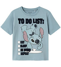 T-Shirt Name It - NmmJudd - Stitch - Dusty Blue T-Shirt Name It - NmmJudd - Stitch - Dusty Blue