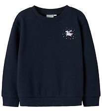 Sweat-shirt Name It - NmfVasacha - Marine Blazer/Unicorn Sweat-shirt Name It - NmfVasacha - Marine Blazer/Unicorn