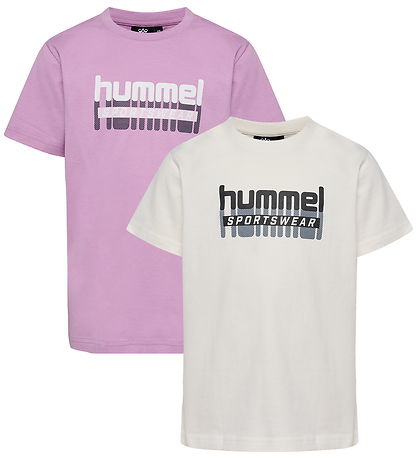 Hummel T-paidat - 2 kpl - hmlTukas - Savuinen Grape/Marsmallow