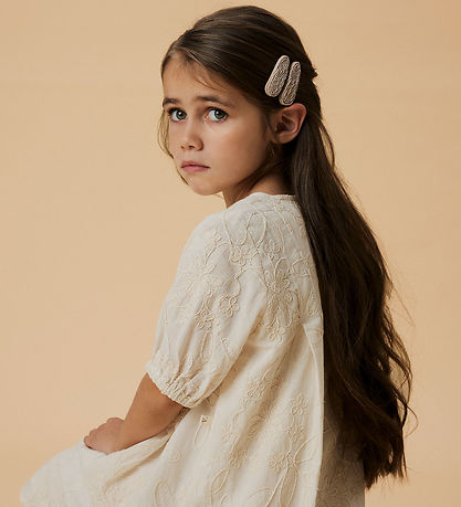 Lil' Atelier Hair Clips - 2-Pack - NmfFacc - Gray Morn Lil' Atelier Hair Clips - 2-Pack - NmfFacc - Gray Morn