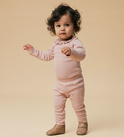 Lil' Atelier Bodysuit l/s - NbfRachel - Noos - Misty Rose w. Poi Lil' Atelier Bodysuit l/s - NbfRachel - Noos - Misty Rose w. Poi