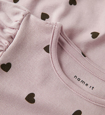 Name It Blouse - NmfKheart - Burnished Lilac w. Hearts Name It Blouse - NmfKheart - Burnished Lilac w. Hearts