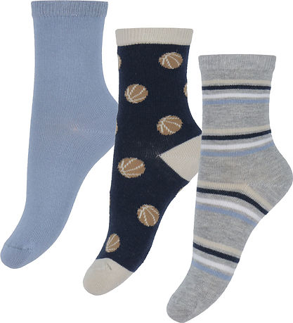 Chaussettes Name It - 3 Pack - NmmKeaton - Marine Blazer/Dusty O