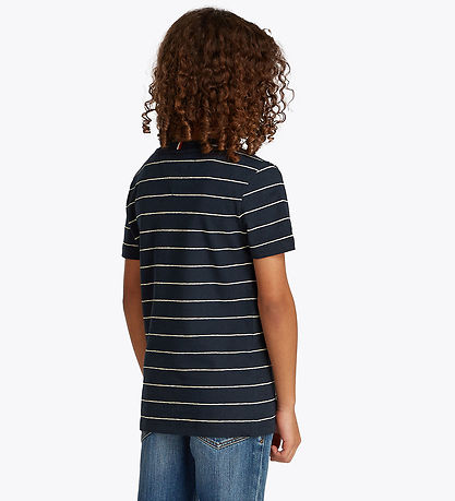 Tommy Hilfiger T-shirt - YD Cotton Linen - Dark Night Navy Strip Tommy Hilfiger T-shirt - YD Cotton Linen - Dark Night Navy Strip