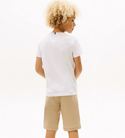 Tommy Hilfiger T-shirt - Graphic - White Tommy Hilfiger T-shirt - Graphic - White