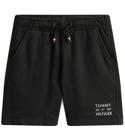 Tommy Hilfiger Sweat Shorts - Flag - Black Tommy Hilfiger Sweat Shorts - Flag - Black