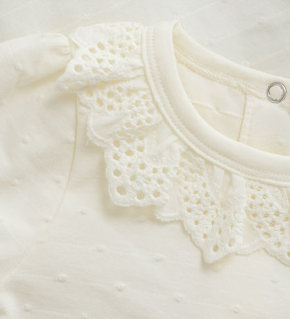 En Fant Bodysuit s/s - Egret En Fant Bodysuit s/s - Egret