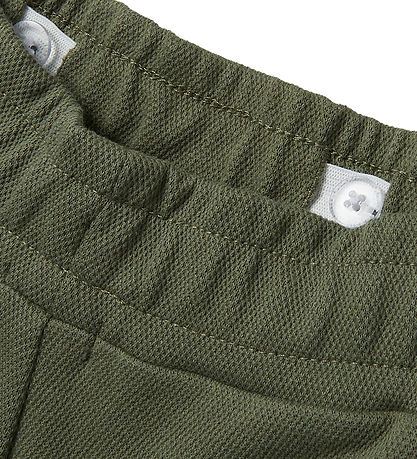 Name It 트레이닝 바지 - NkmPsavase - 짙은 이끼색 녹색