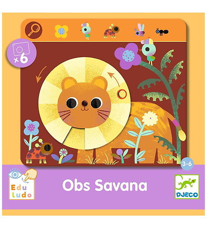 Djeco Peli - Etsi ja käännä - Huomautus Savana