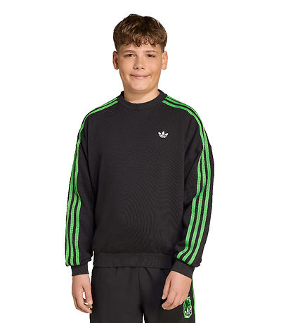 adidas Originals Sweatshirt - Crew - Minecraft - Black