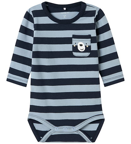 Name It Bodysuit l/s - NbmKing - Dusty Blue Name It Bodysuit l/s - NbmKing - Dusty Blue