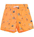 Color Kids Badshorts - AOP - Orange Pop Color Kids Badshorts - AOP - Orange Pop
