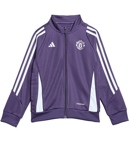adidas Performance Trainingspak - MUFC TK SUIT I - Aurplu/Zwart adidas Performance Trainingspak - MUFC TK SUIT I - Aurplu/Zwart