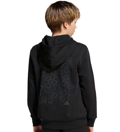adidas Performance Kapuzenpullover - J SMI - Schwarz/Weiß