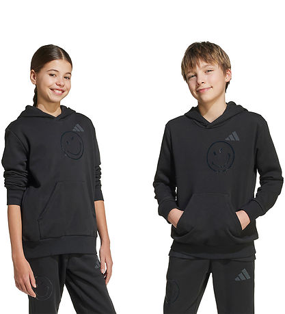 adidas Performance Hoodie - J SMI - Black/White adidas Performance Hoodie - J SMI - Black/White