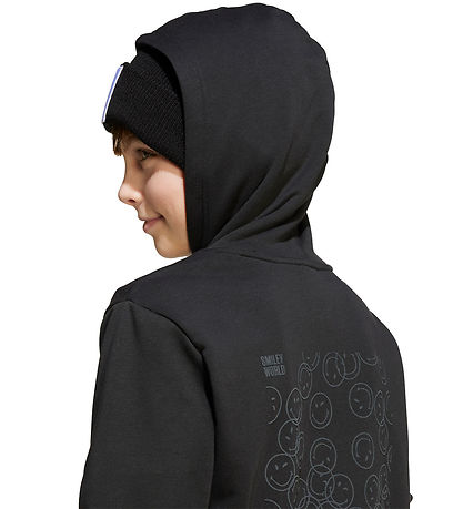 adidas Performance Hoodie - J SMI - Black/White adidas Performance Hoodie - J SMI - Black/White